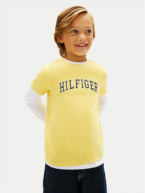 Tommy Hilfiger Tommy Hilfiger Camiseta KB0KB10420 Amarillo Regular Fit