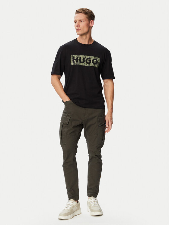 HUGO HUGO Camiseta Nerpient 50566041 Negro Regular Fit