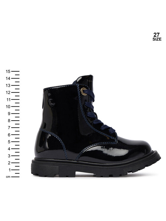 Tommy Hilfiger Gležnjače Tommy Hilfiger Lace-Up Bootie T1A5-34005-1237 M Tamnoplava