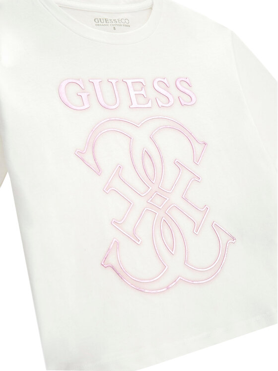Guess Guess Футболка J6RI22 K8HM4 Білий Regular Fit
