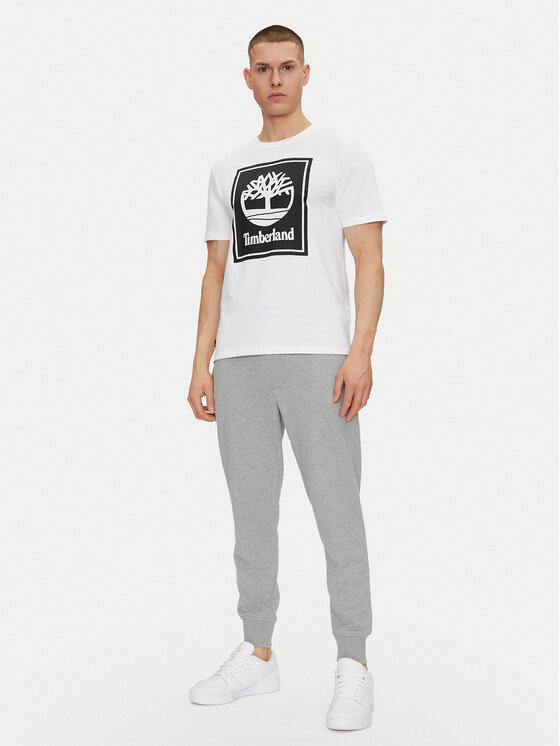 Timberland Timberland Футболка TB0A5WQQ Білий Regular Fit