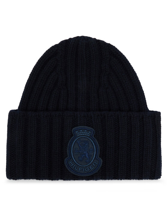 Tommy Hilfiger Czapka Tommy Hilfiger Th Crest Fluffy AW0AW18210 Granatowy