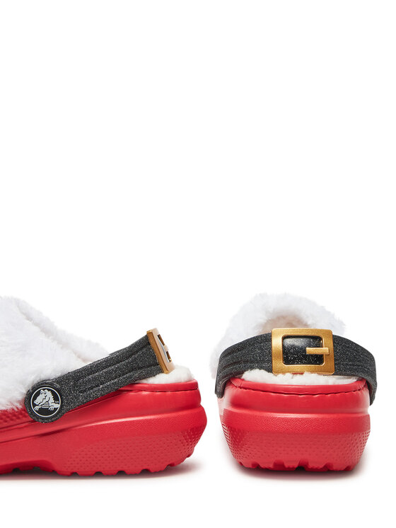 Crocs Шльопанці Crocs Classic Lined Santa Clog K 210931 Червоний