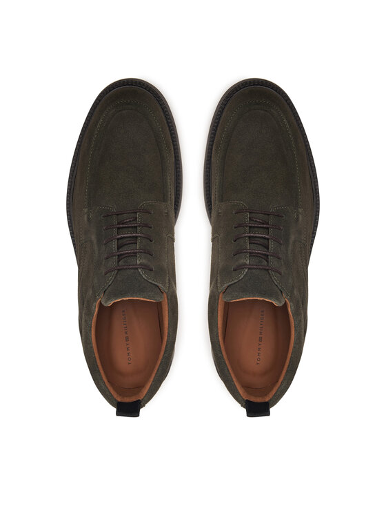 Tommy Hilfiger Pantofi Tommy Hilfiger Corporate Casual Sde Deck Shoe FM0FM05980 Verde