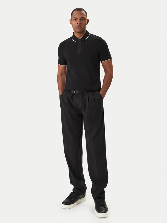 Armani Exchange Armani Exchange Polo marškinėliai XM001285 AF10366 UC001 Juoda Slim Fit