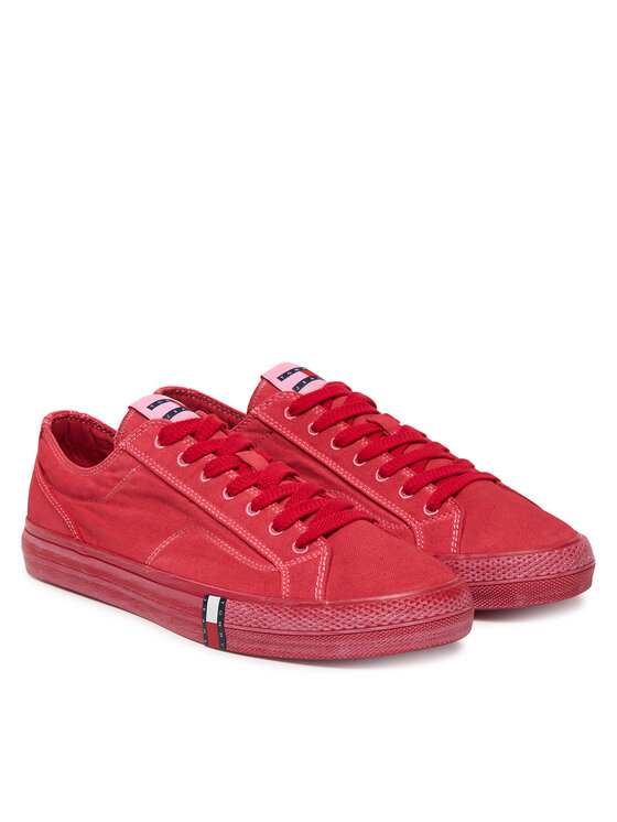 Tommy Jeans Scarpe sportive Tommy Jeans Archive Vulc. Y2K Washed Canvas EM0EM01720 Rosso