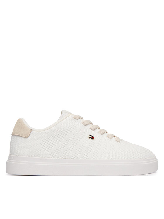 Tommy Hilfiger Αθλητικά Tommy Hilfiger Knit Cupsole FW0FW09289 Λευκό