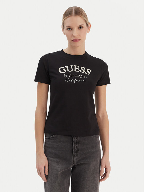 Guess Guess T-shirt V6RI02 J1314 Nero Regular Fit
