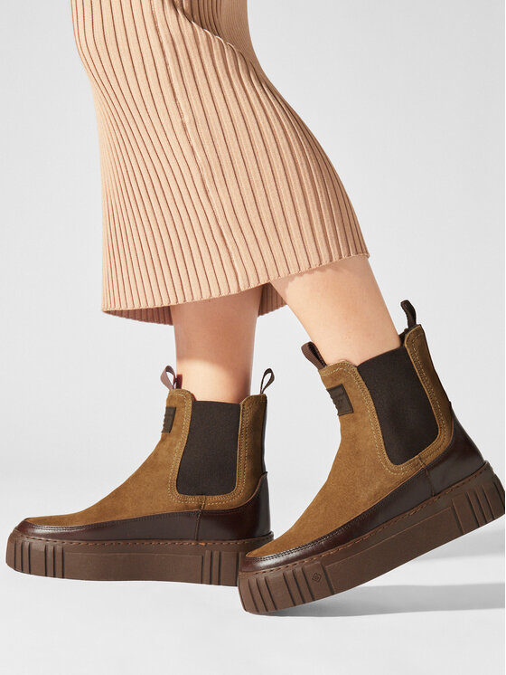 Gant Боти Gant Snowmont Chelsea Boot 27553371 Кафяв
