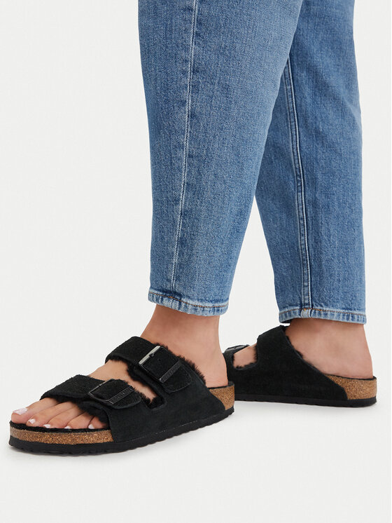 Birkenstock Παντόφλες Birkenstock Arizona Shearling 0752663 Μαύρο