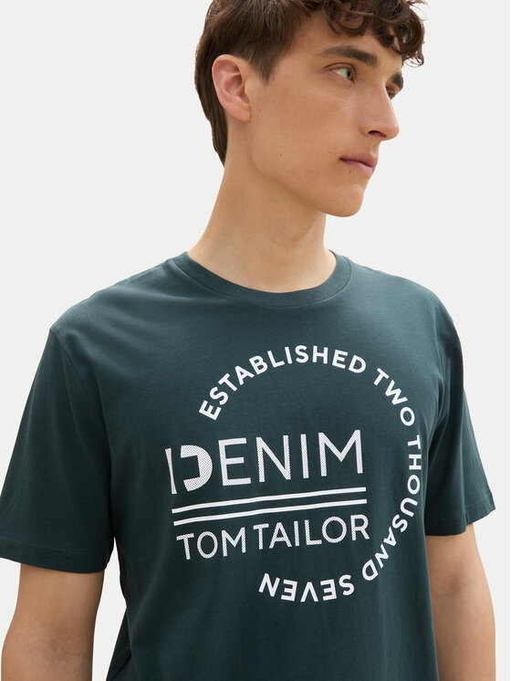 Tom Tailor Denim Tom Tailor Denim Majica 1043491 Zelena Regular Fit