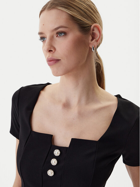 Guess Guess Blusa W6RP08 KCBO2 Negro Classic Fit