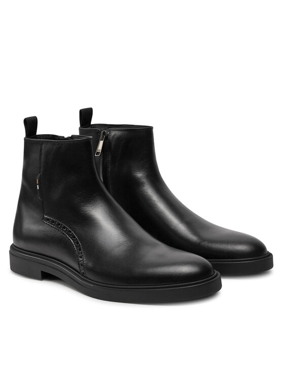 BOSS Polokozačky BOSS Calev Boot ltfr 50523867 Černá