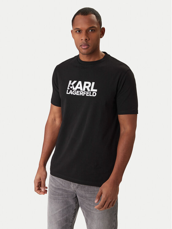 KARL LAGERFELD KARL LAGERFELD Camiseta 755780 500235 Negro Regular Fit