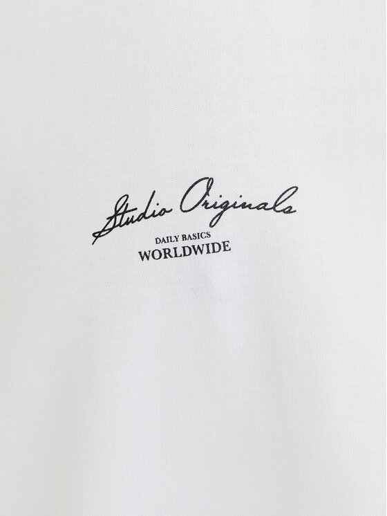 Jack & Jones Jack & Jones T-Shirt Islington 12273015 Λευκό Loose Fit