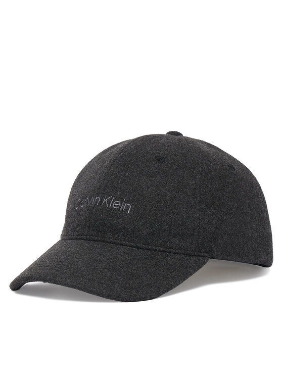Calvin Klein Καπέλο Jockey Calvin Klein Embroidered Titlecase Logo Felt LV04D5131G Μαύρο