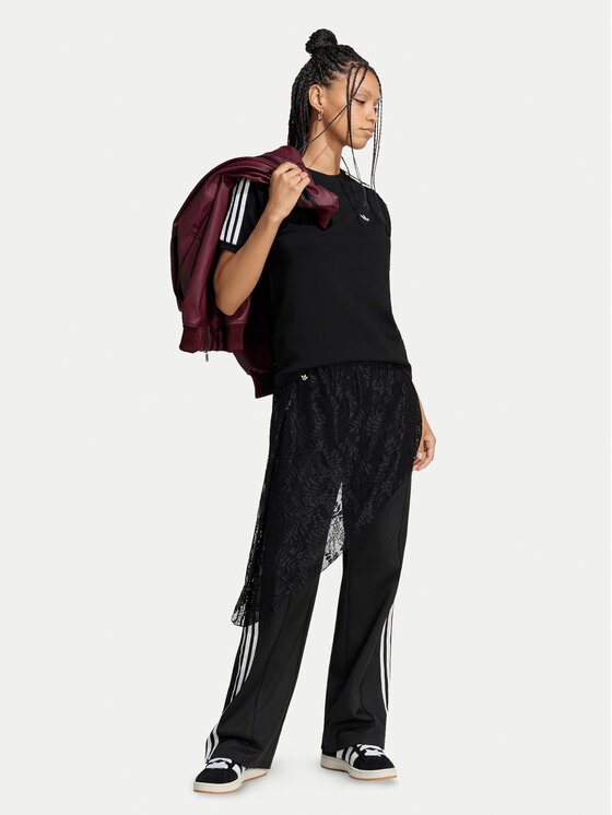 adidas adidas Camiseta Lace 3 Stripes LG4263 Negro Regular Fit