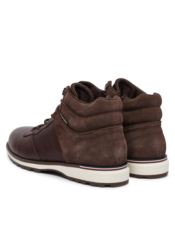 Tommy Hilfiger Trzewiki Tommy Hilfiger Corporate Outdoor Warm Lth Boot FM0FM05991 Brązowy