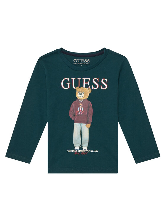 Guess Guess Blusa N6YI06 K3794 Verde oscuro Regular Fit