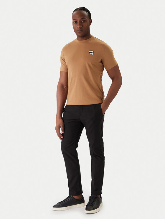 KARL LAGERFELD KARL LAGERFELD Camiseta 755710 561224 Beis Regular Fit