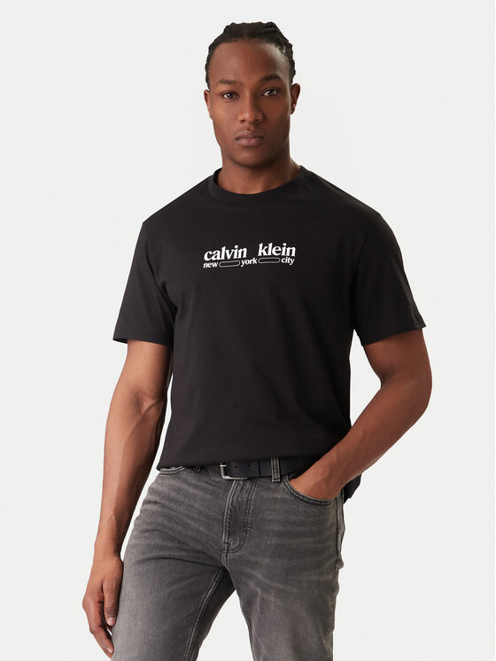 Calvin Klein Jeans Calvin Klein Jeans Camiseta NYC Graphic LV14RE831G Negro Regular Fit