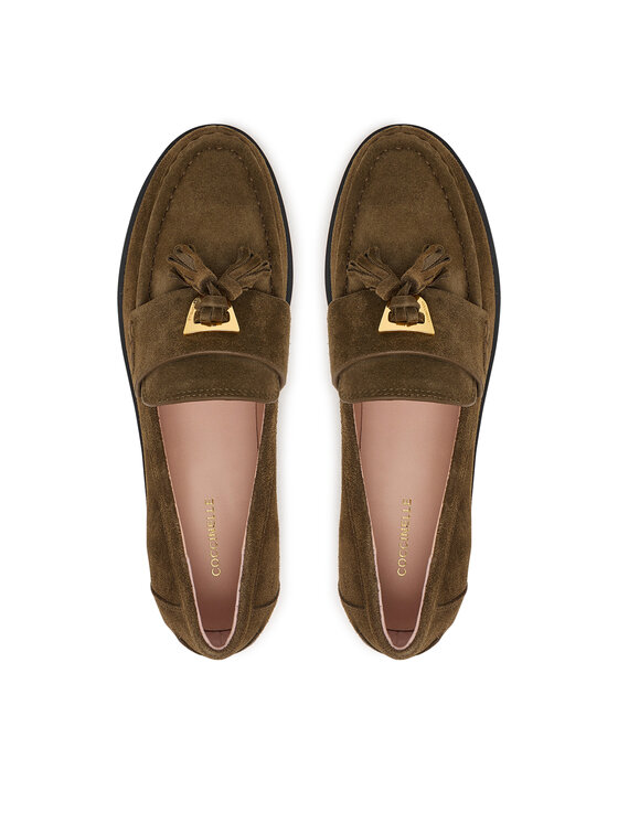 Coccinelle Loafersy Coccinelle Beat Vintag.Su E4 VF6 16 04 01 Khaki