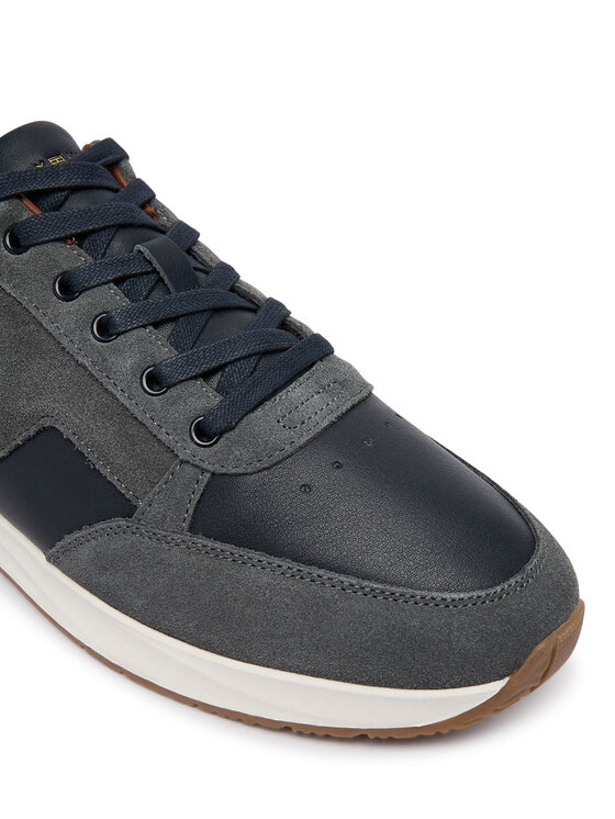 Tommy Hilfiger Sneakersy Tommy Hilfiger Elevated Hilfiger Mix Runner FM0FM06084 Granatowy
