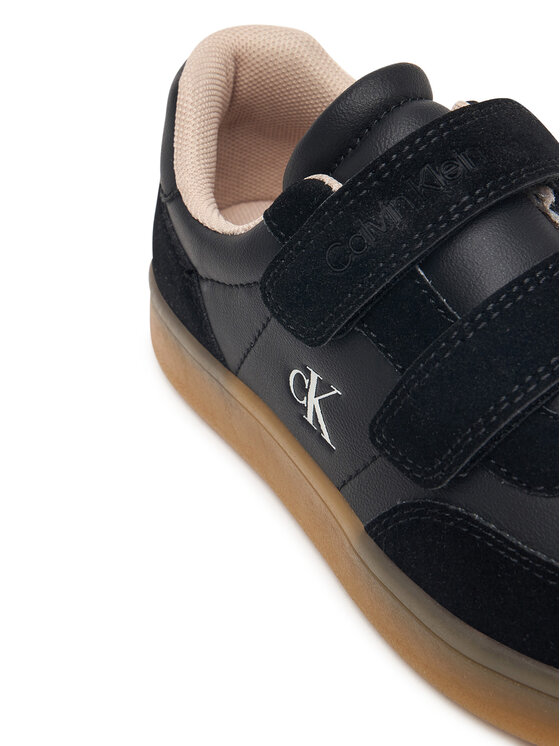 Calvin Klein Snīkeri Calvin Klein Low Cut Velcro Sneaker V1X9-83443-0318 S Melns
