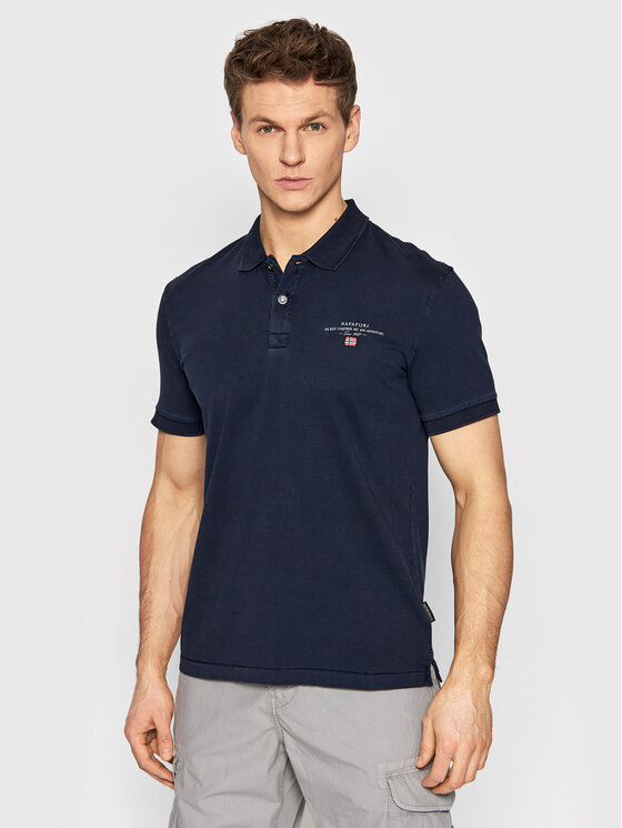 Napapijri Napapijri Поло Elbas NP0A4GB4 Cиній Regular Fit