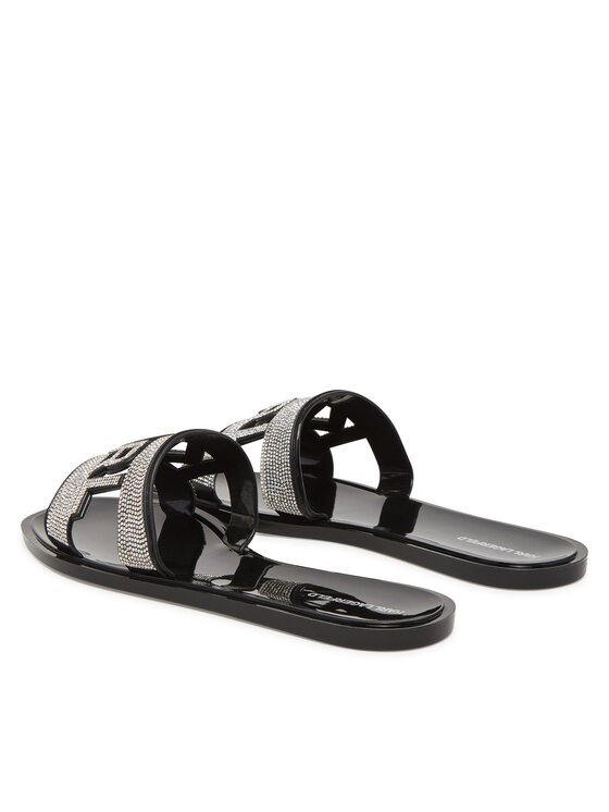 KARL LAGERFELD Klapki KARL LAGERFELD Jelly III KL80005S Czarny