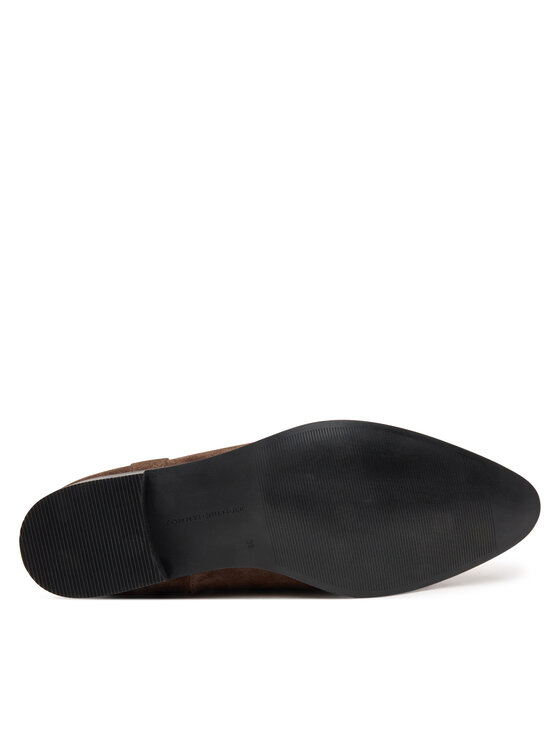 Tommy Hilfiger Боти Tommy Hilfiger Pointy Zip Bootie FW0FW08981 Кафяв