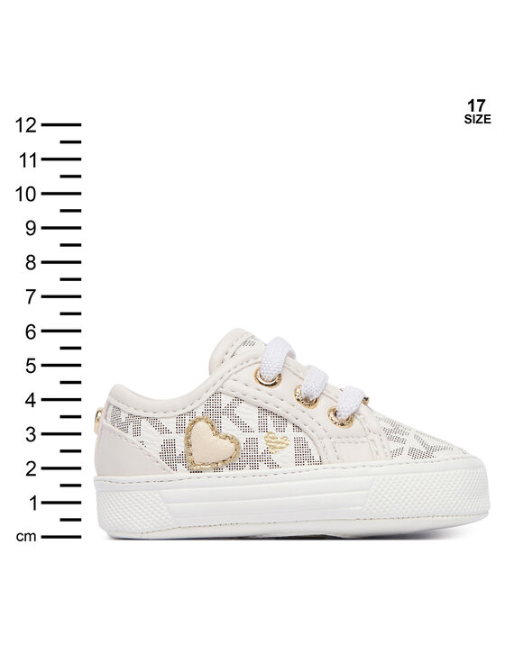 MICHAEL Michael Kors Снікерcи MICHAEL Michael Kors Baby Brittania Hearts MK04984256 Білий