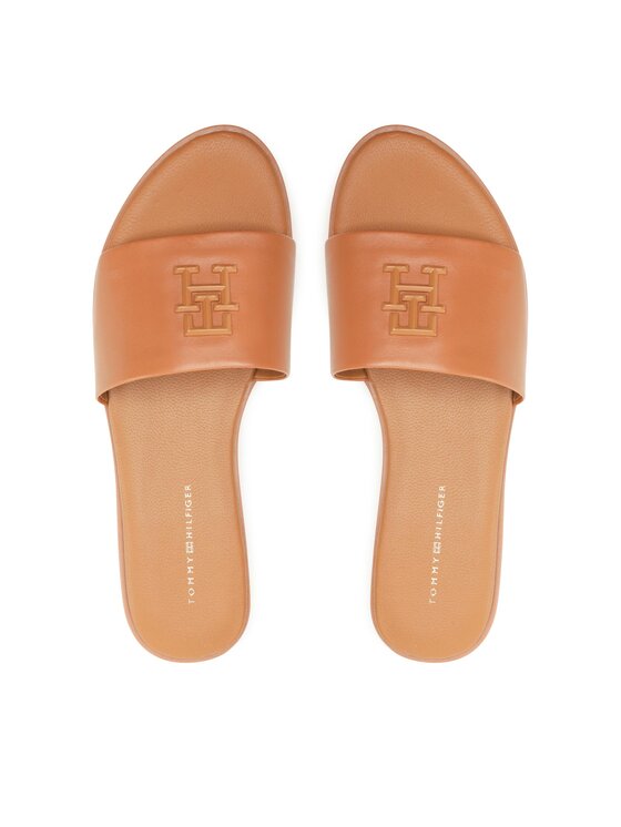 Tommy Hilfiger Natikače Tommy Hilfiger Th Pop Mule FW0FW07097 Smeđa