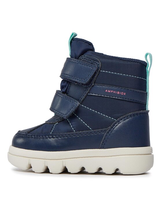 Geox Zimski škornji Geox B Willaboom Girl B A B365AE 0FU54 C4002 M Mornarsko modra