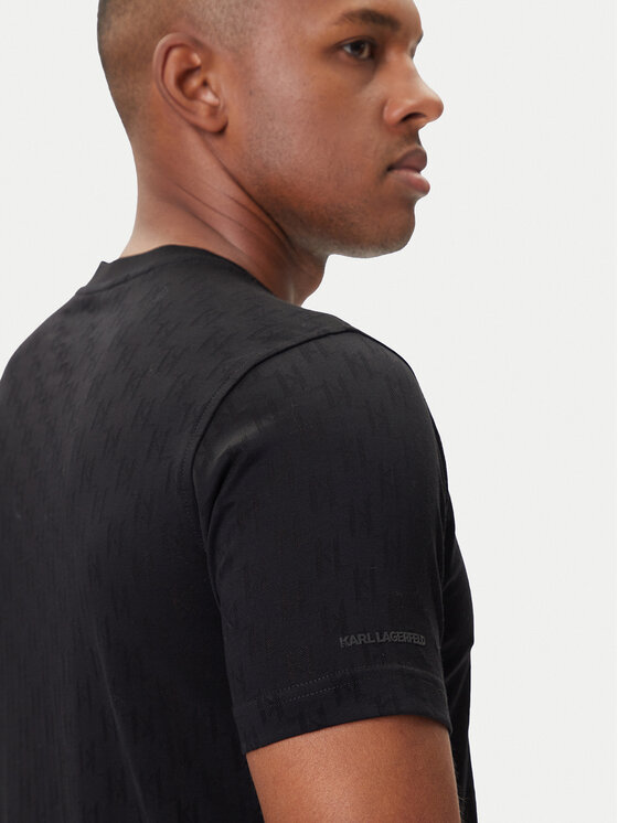 KARL LAGERFELD KARL LAGERFELD Camiseta 755004 554201 Negro Regular Fit