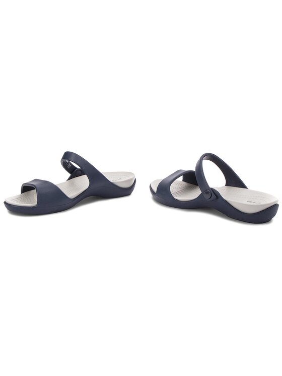 Crocs Klapki Crocs Cleo V 204268 Granatowy