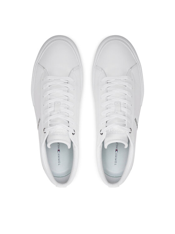 Tommy Hilfiger Sneakersy Tommy Hilfiger Vulc FM0FM05201 Biela