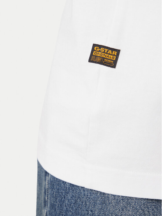 G-Star Raw G-Star Raw Camiseta G Icon Graphic D28823-E385 Blanco Regular Fit