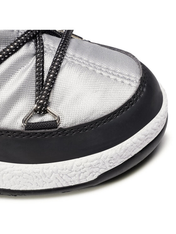 Moon Boot Μπότες Χιονιού Moon Boot Jr G.Quilted Wp 34051400006 M Ασημί