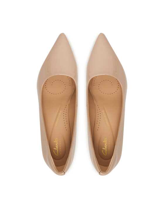 Clarks Туфлі Clarks Zarey Court 26183154 Бежевий