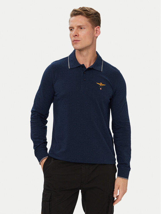 Aeronautica Militare Aeronautica Militare Polo 262PO1653UP00082 Azul marino Regular Fit