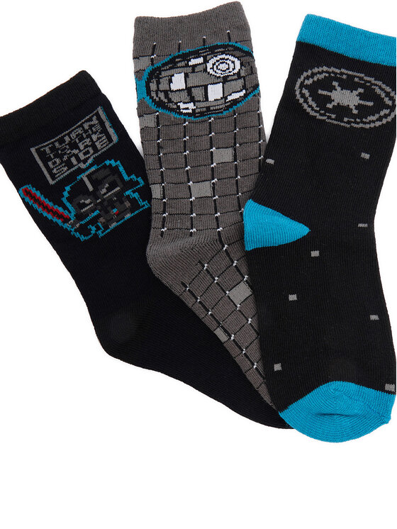 Star Wars Calcetines largos Star Wars CEO-ACCCS-AW25-210SW(3-PACK) Negro