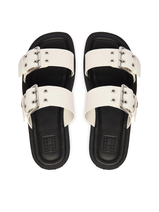 Tommy Jeans Papucs Tommy Jeans Tjw Buckle Straps Sandal EN02966 Krém