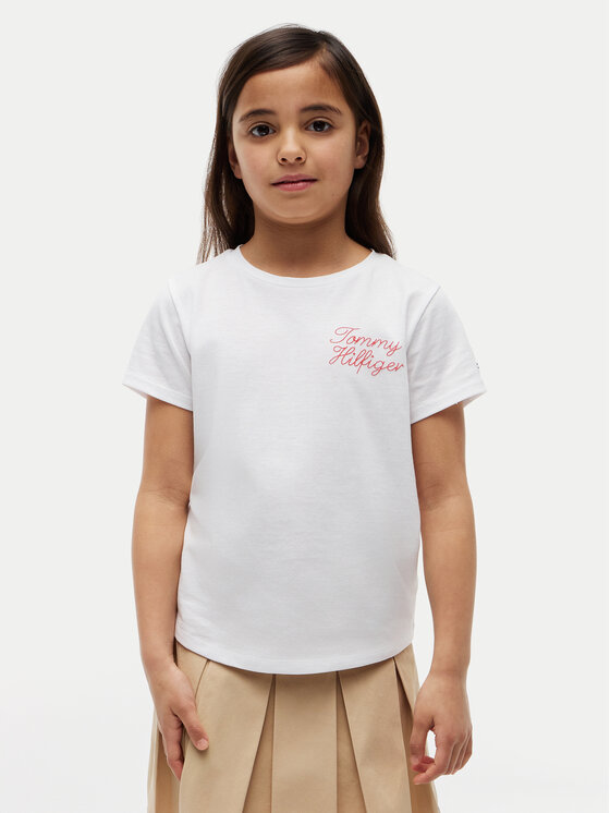 Tommy Hilfiger Tommy Hilfiger Camiseta KG0KG09454 Blanco Regular Fit