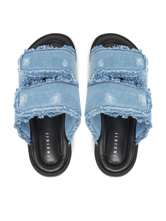 Inuikii Шльопанці Inuikii Classic Jeans Velcro 70104-143 506 Голубий