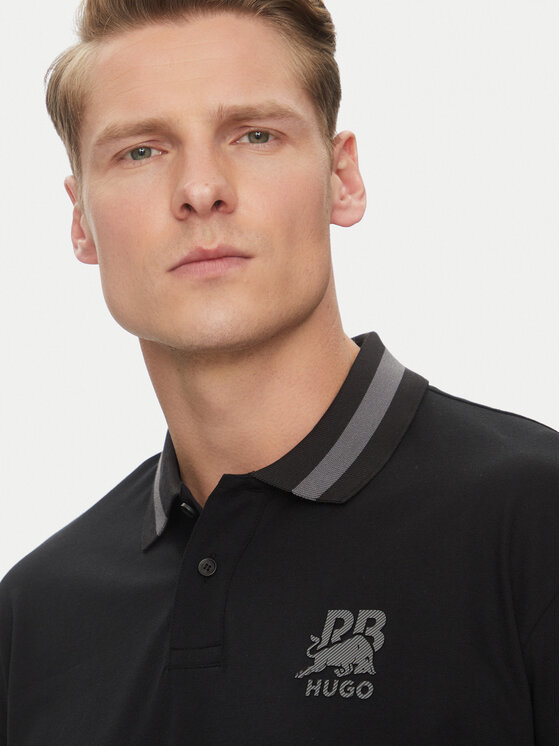 HUGO HUGO Поло Dodac_RB 50542748 Чорний Regular Fit