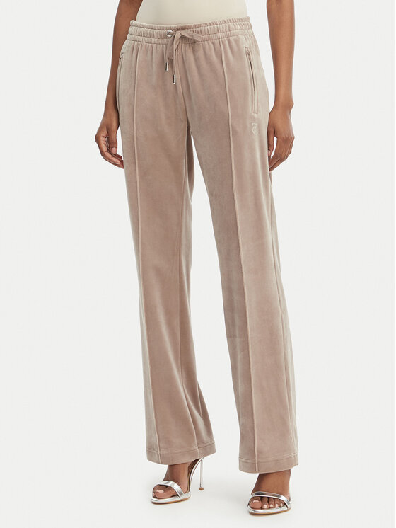 Juicy Couture Juicy Couture Παντελόνι φόρμας Tina JCWBJ126327 Μπεζ Straight Leg