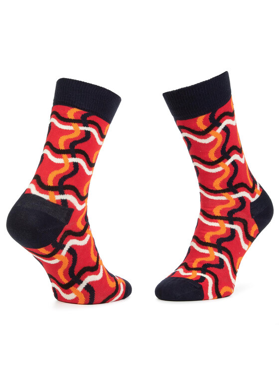 Happy Socks Довгі шкарпетки Happy Socks SQL01-4300 Червоний
