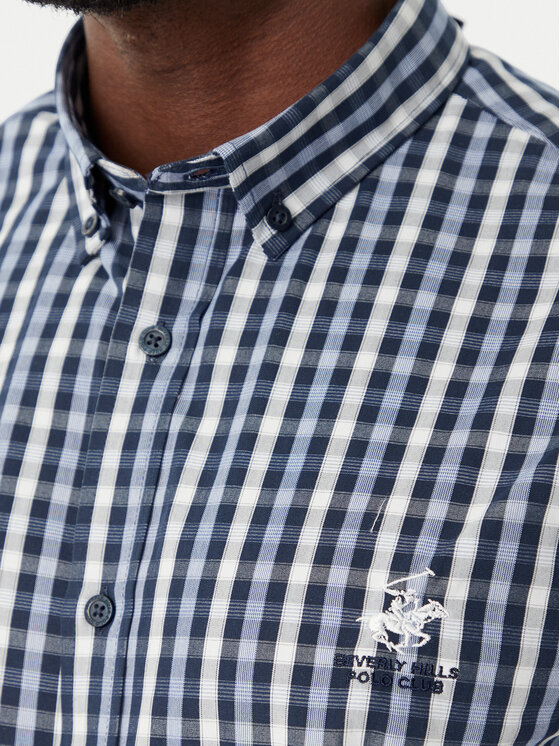Beverly Hills Polo Club Beverly Hills Polo Club Camisa P-SS26M-BRASS Azul marino Regular Fit