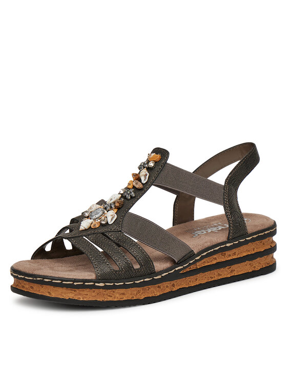 Rieker Sandales Rieker 62949-45 Pelēks